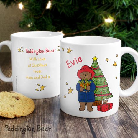 Personalised Paddington Bear Christmas Tree Mug Extra Image 3
